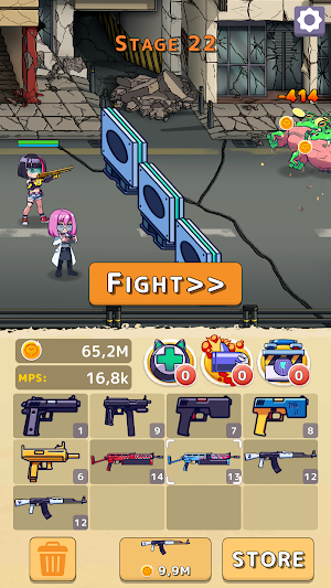 Kawaii Girls: Merge and Shoot Screenshot 0