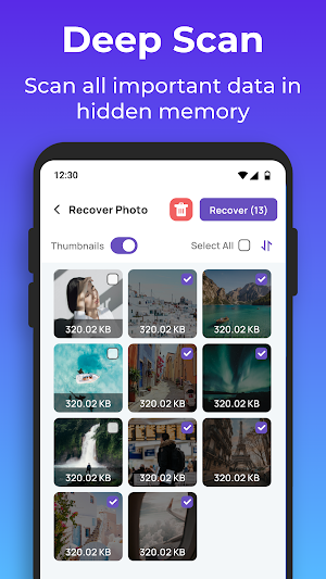 Photo Recovery - Restore All Screenshot 1