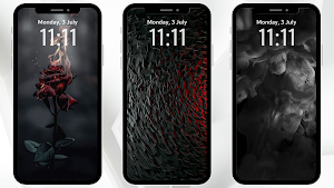 Black Wallpaper Background Screenshot 2