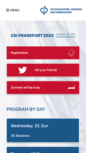 CSI Frankfurt 2022 Screenshot 0