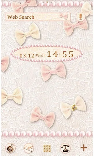 Lace & Ribbons Theme +HOME Screenshot 0