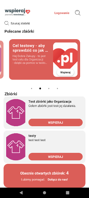 Wspieraj.pl Screenshot 1