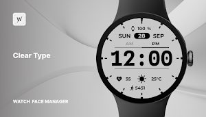 Clear Type - watch face Screenshot 0