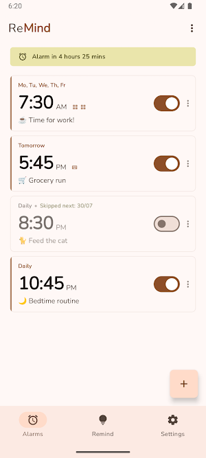 ReMind: Wakeup & Stay mindful Screenshot 0
