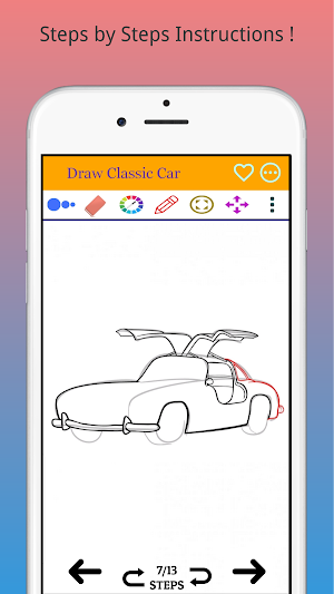 How to Draw Retro Cars Easily Screenshot 1