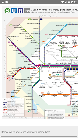 MUNICH TRAIN SUBWAY TRAM MVV MAP Screenshot 1