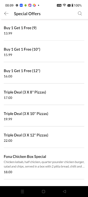 Fona Pizza Screenshot 2