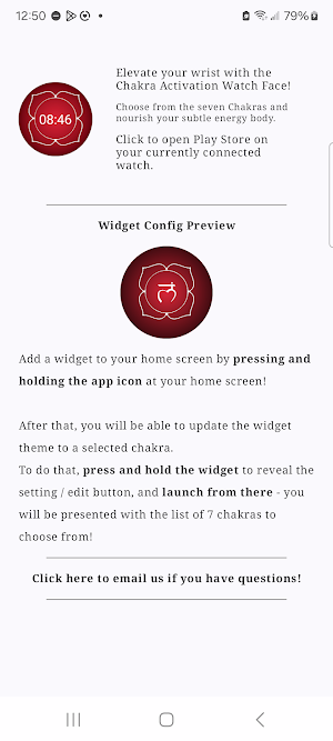 Chakra Activation Watch Face Screenshot 0