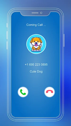 Fake Call Cute Dog Game Screenshot 2
