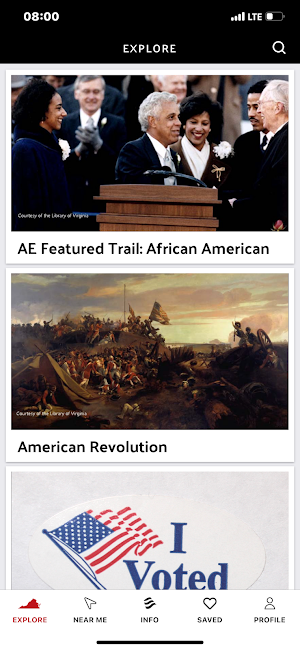 Virginia History Trails Screenshot 2