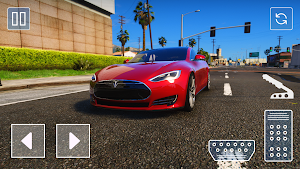 Electric Tesla S: Driving Game Screenshot 1