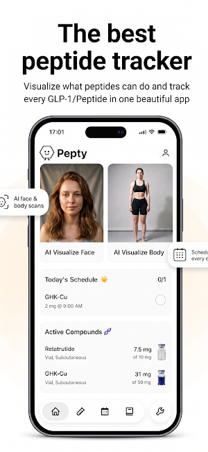 Pepty: GLP-1 & Peptide Tracker Screenshot 0