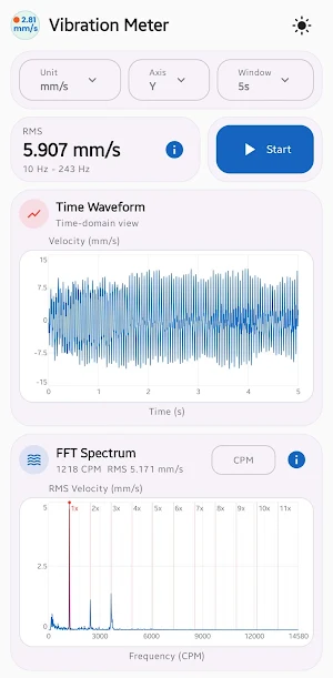 Vibration Meter Screenshot 0