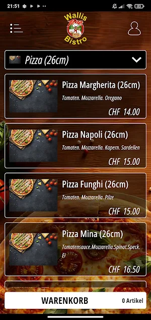 Wallis Pizza Kurier Screenshot 0