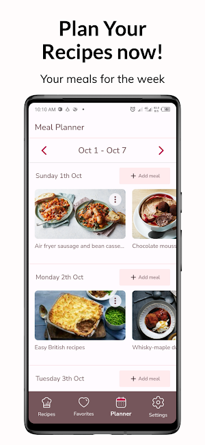 Recipes Wallet & Meal Planner Screenshot 2