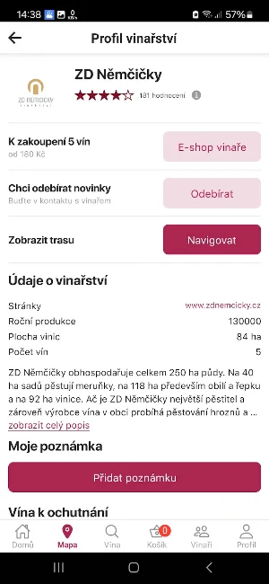 Vinaři Němčičky Screenshot 2
