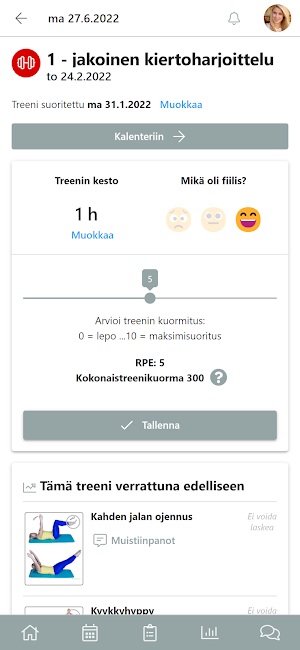 Kunnonkoutsi Screenshot 3