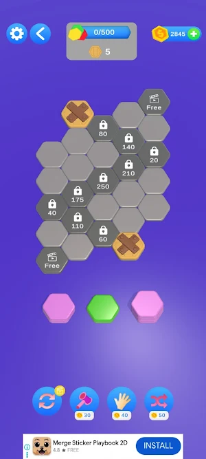Hexa Stack Hexagon Puzzle Game Screenshot 3
