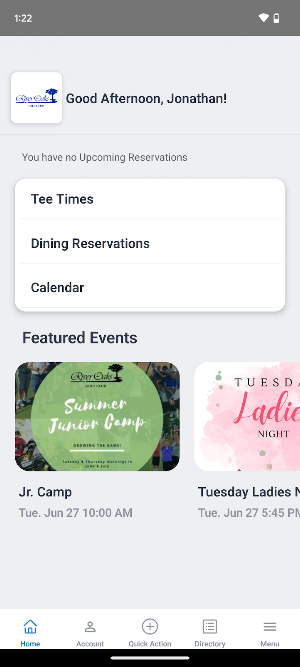River Oaks App Screenshot 1