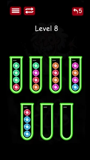 Fire Ball Sort - Brain Game Screenshot 1