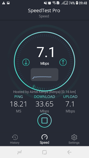 Internet Speed Tester Screenshot 1