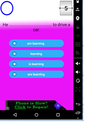 English Level Test Screenshot 2