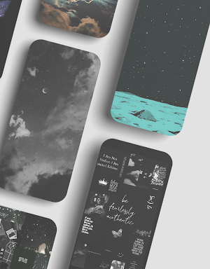 Black aesthetic wallpapers Screenshot 2