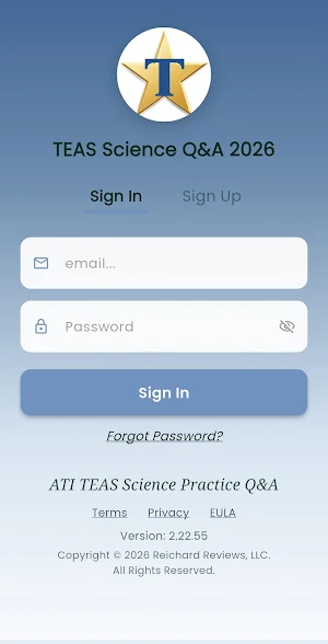 TEAS Science Q&A 2026 Screenshot 0