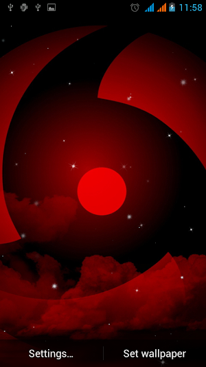 Sharingan Live Wallpaper Screenshot 1