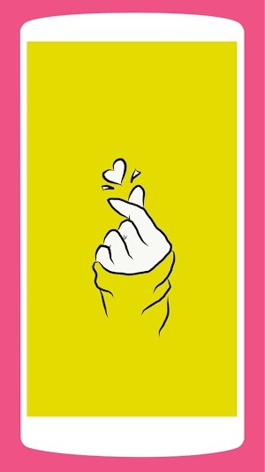 Finger Heart Wallpaper 4K Screenshot 2
