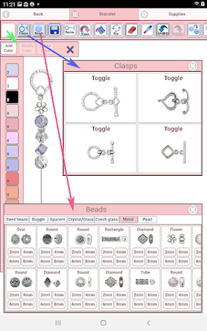 Beaded Bracelet Creator Screenshot 1