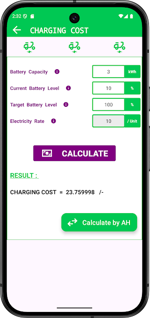 EV Calculator Screenshot 3