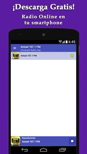 Radio Actual 107.1 FM - Radio  Screenshot 1