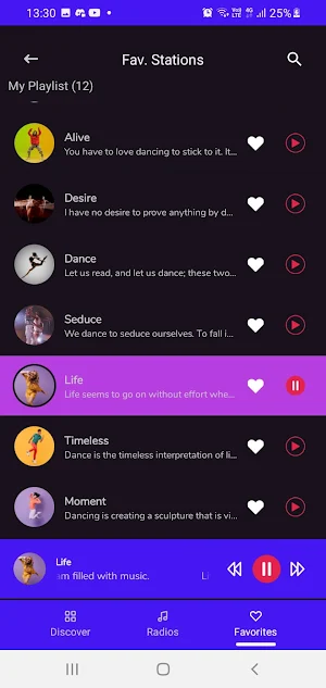 Dancing Music Radio Screenshot 1