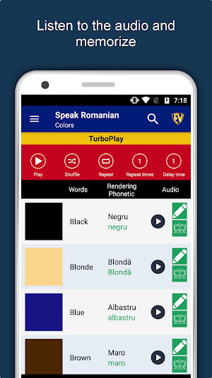 Speak Romanian : Learn Romanian Language Offline Screenshot 1