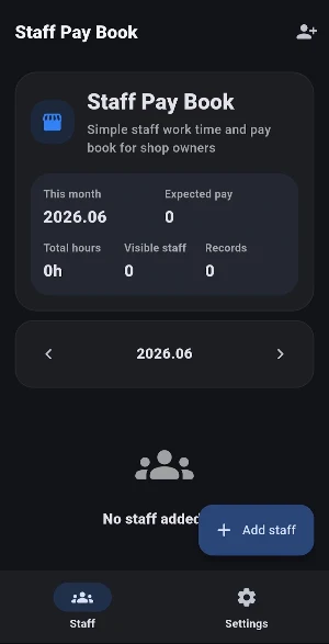 Employee Work Hours Tracker Screenshot 0