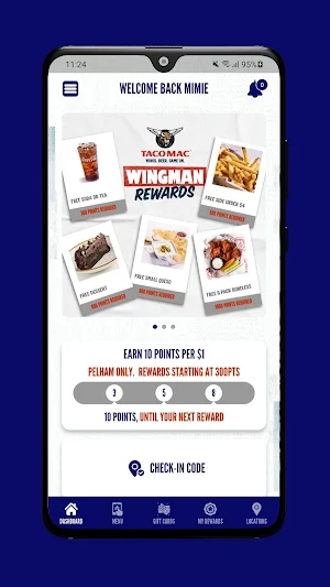 Taco Mac Wingman Rewards Screenshot 1