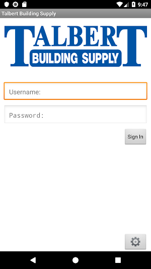 Talbert Building Supply Web Track Screenshot 0