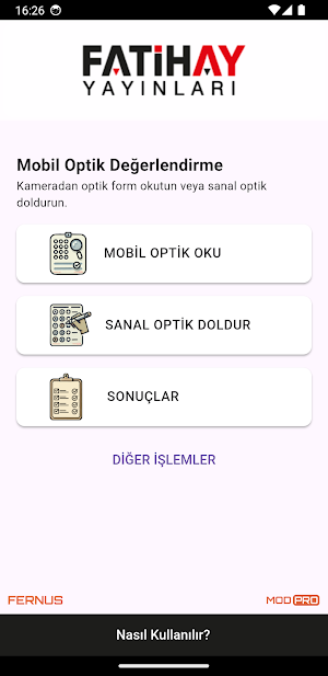 TESTGOO Optik Okuma Screenshot 0