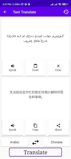 Arabic To Chinese Translator Screenshot 1