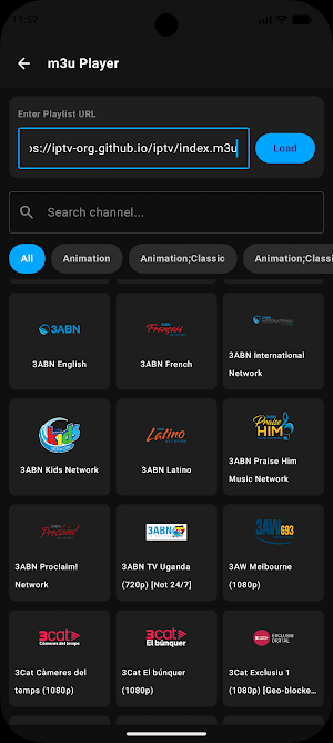 Mega IPTV - m3u Player Screenshot 3