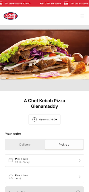 A Chef Kebab Pizza Glenamaddy Screenshot 1