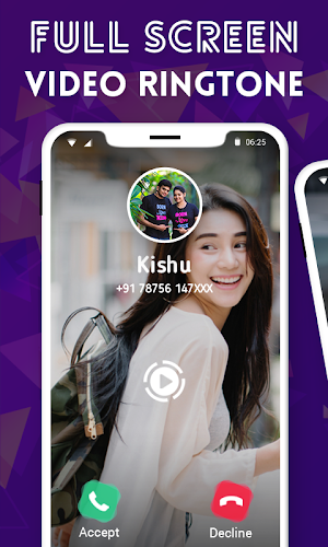 Full Screen Video Ringtone For Incoming Call Screenshot 0