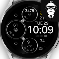 Silver Digital Watch Face