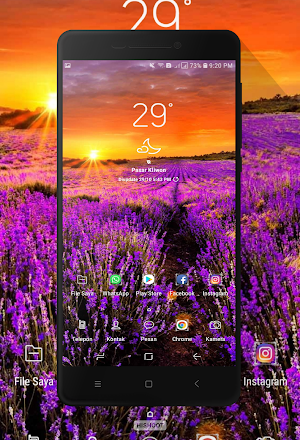 Purple Flower Wallpaper Screenshot 1