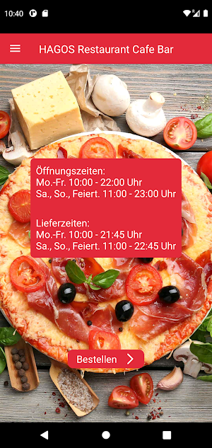 HAGOS Restaurant Cafe Bar Screenshot 1