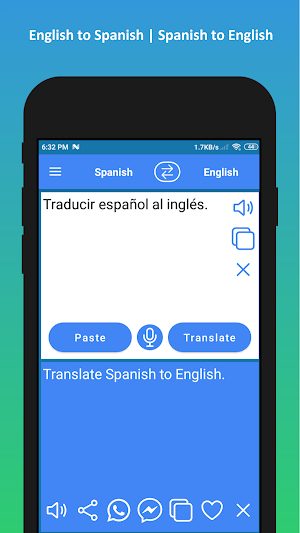 English to Spanish Translator app - Free Screenshot 2
