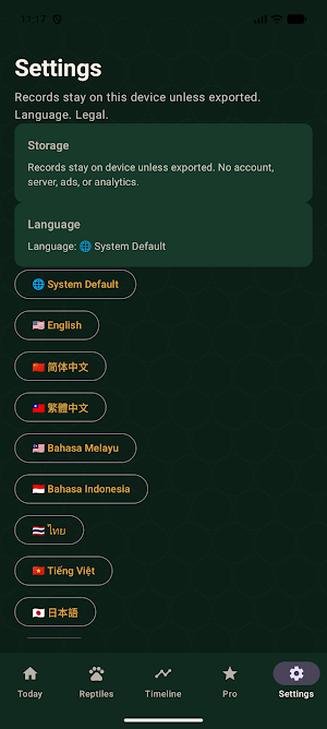 ShedWise: Reptile Tracker Screenshot 2