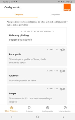 Ciber Protección Screenshot 2