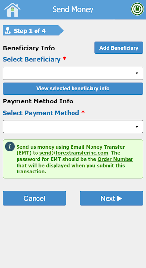 Forex Transfer Screenshot 1